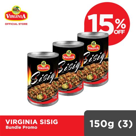 sisig virginia|Virginia Sisig 150g x 3 .